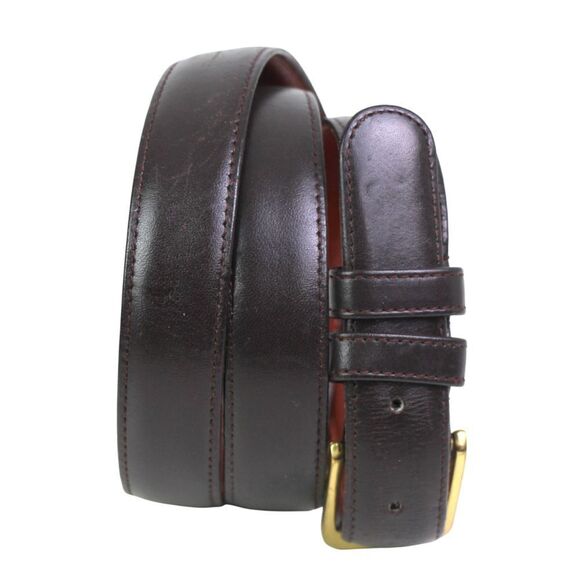 Coach 5700 DARK BROWN GENUINE LEATHER 7/8"Wd CASUAL DRESS MEN'S BELT 36/90 (80T - Picture 1 of 13